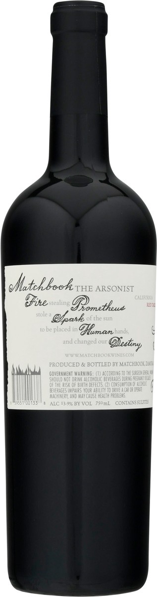 slide 2 of 11, Match Book The Arsonist Red Blend 750 ml, 750 ml