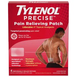 Tylenol Precise Large Pain Reliever Patches, Lidocaine 4%, 4 ct