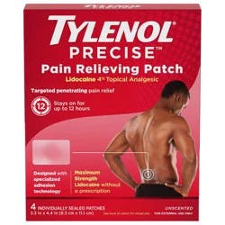 Tylenol Precise Large Pain Reliever Patches, Lidocaine 4%, 4 ct