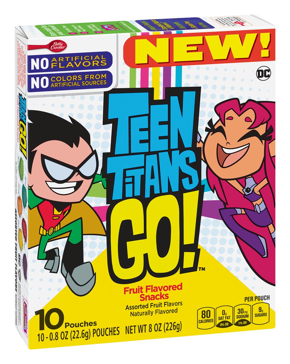 slide 2 of 4, Betty Crocker Teen Titans Go! Fruit Flavored Snacks, 10 ct; 0.8 oz