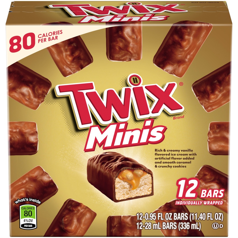 slide 1 of 1, TWIX Mini Ice Cream Bars, 11.4 oz