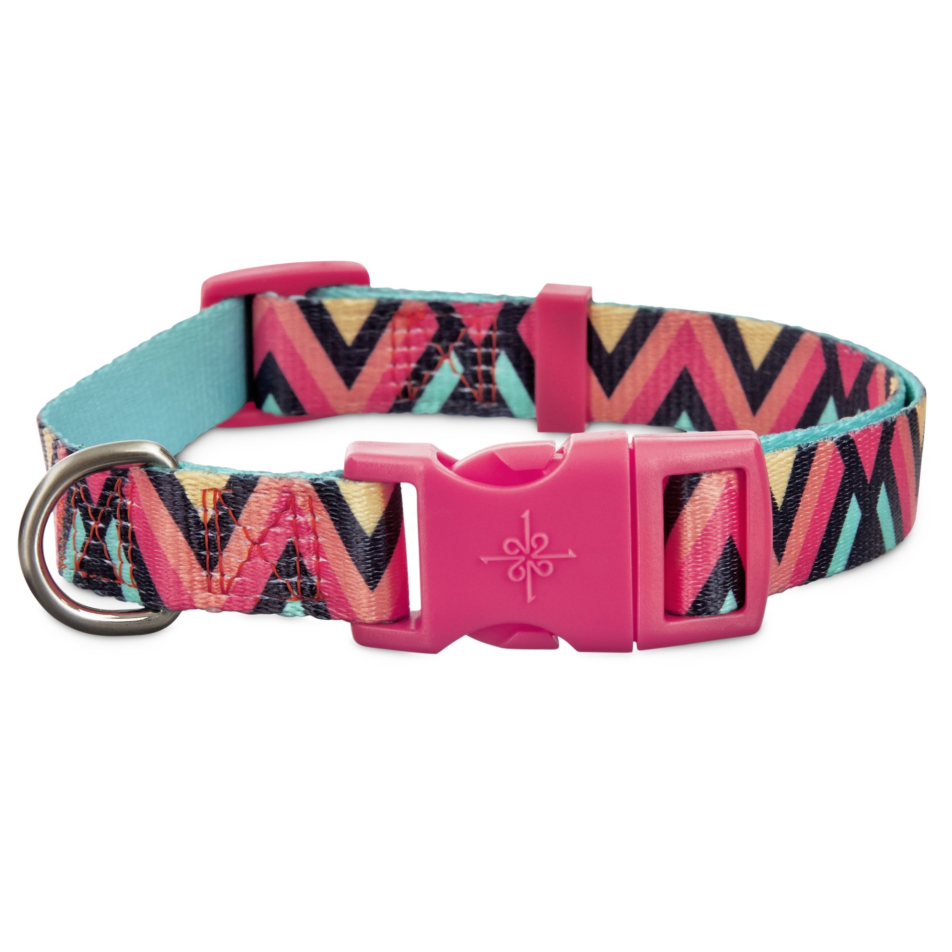 slide 1 of 1, Good2Go Chevron Dog Collar in Pink, LG