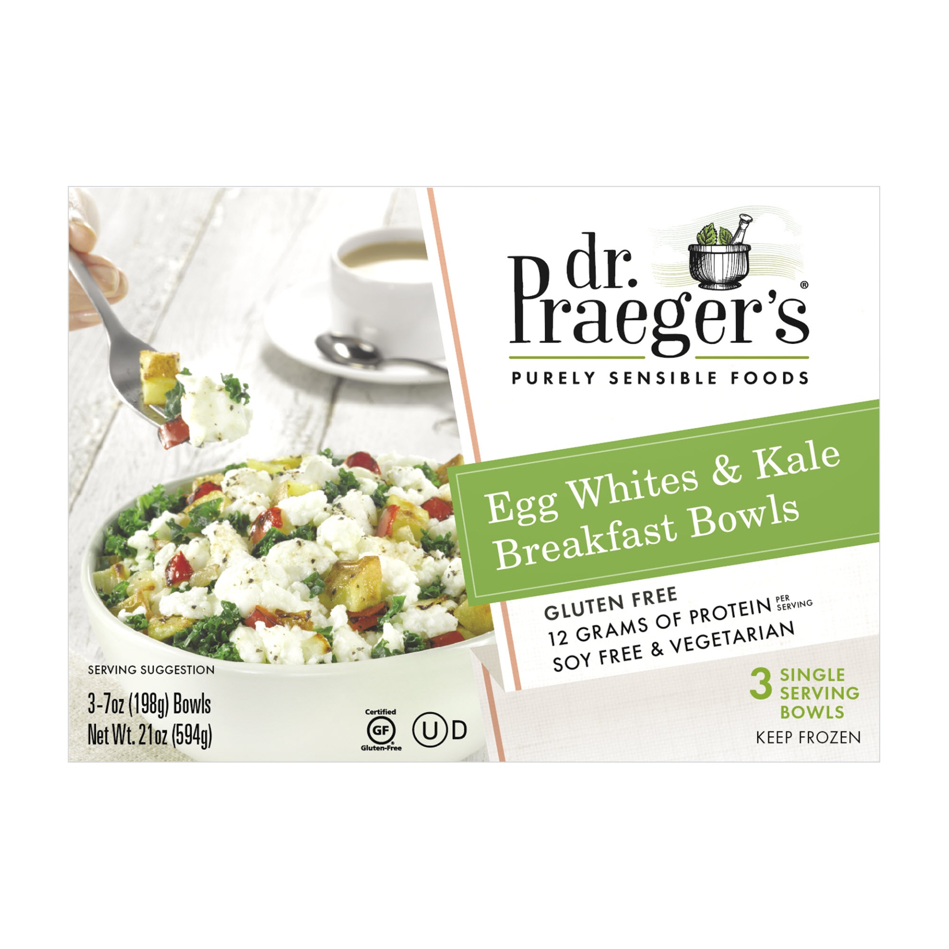 slide 1 of 2, Dr. Praeger's Egg Whites & KaleBreakfast Bowl, 