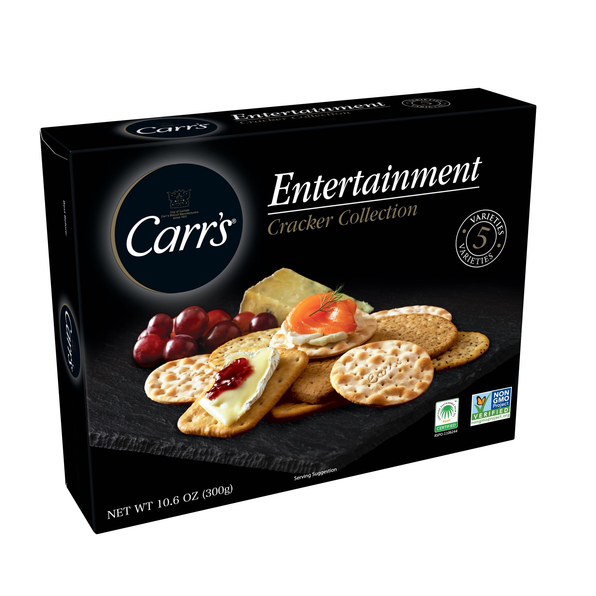 slide 1 of 3, Kellogg's Carr's Entertainment Crackers, Snack Crackers, Variety Pack, 10.6 oz