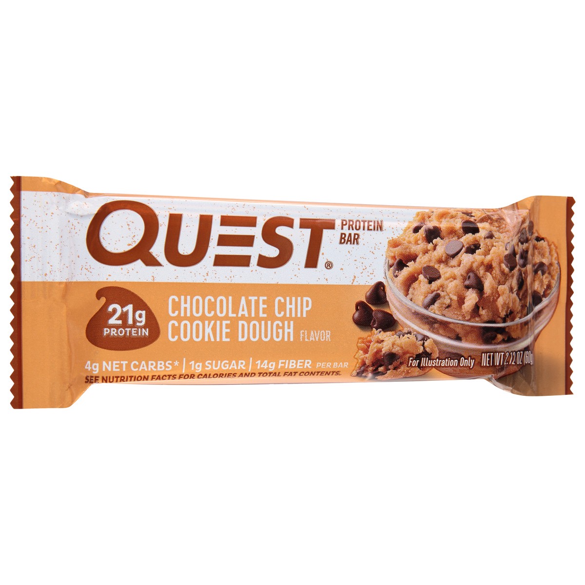 slide 2 of 14, Quest Chocolate Chip Cookie Dough Protein Bar, 2.12 oz
