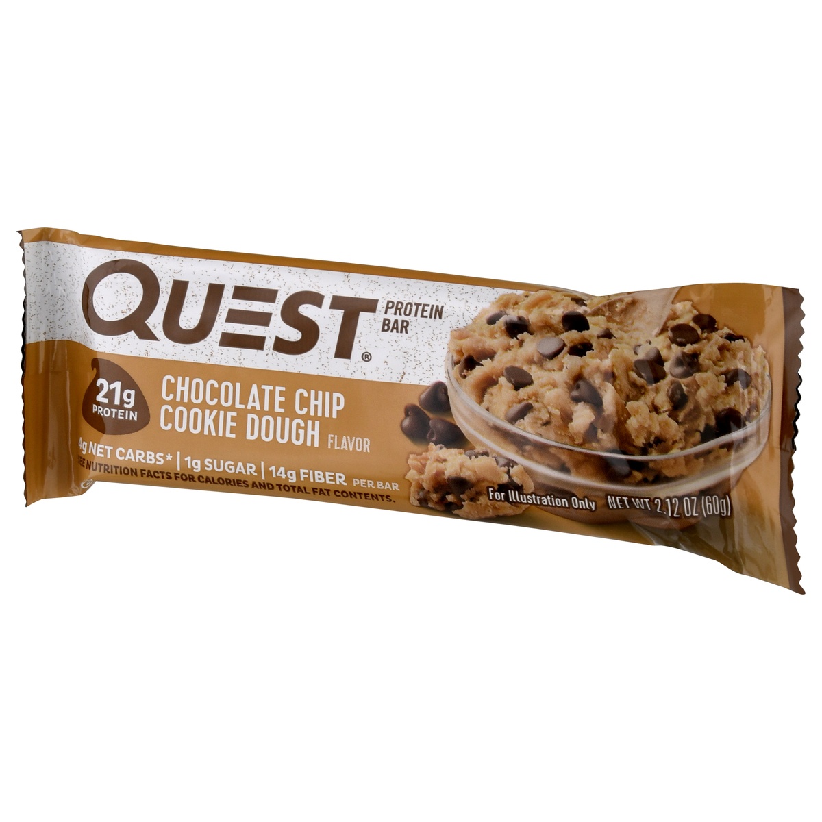 slide 3 of 10, Quest Chocolate Chip Cookie Dough Bar, 2.12 oz