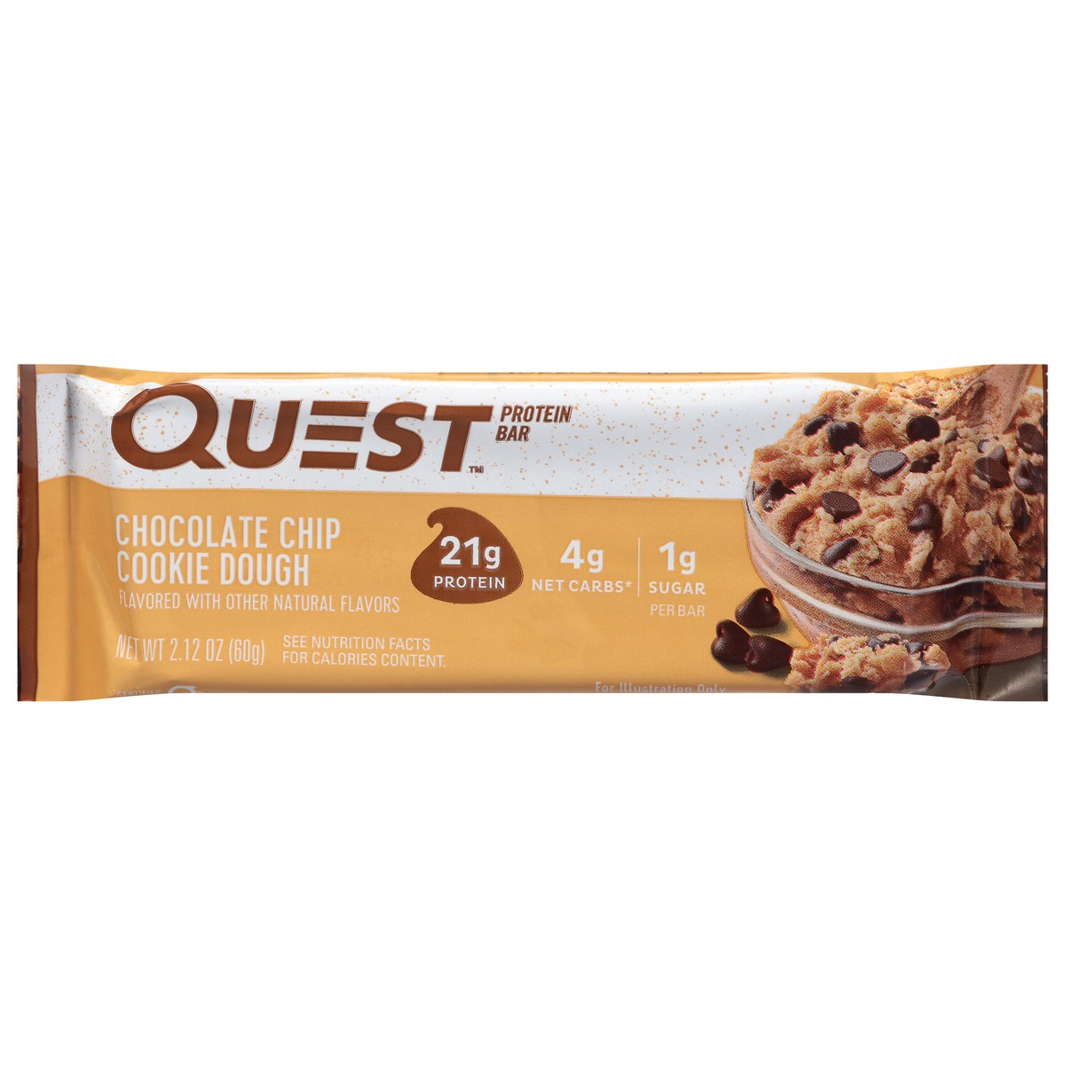 slide 1 of 14, Quest Chocolate Chip Cookie Dough Protein Bar 2.12 oz, 2.12 oz