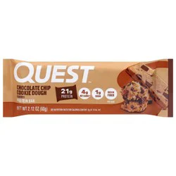 Quest Chocolate Chip Cookie Dough Protein Bar 2.12 oz
