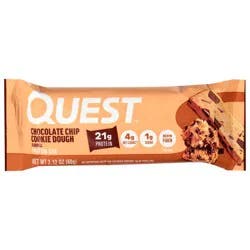 Quest Chocolate Chip Cookie Dough Protein Bar 2.12 oz