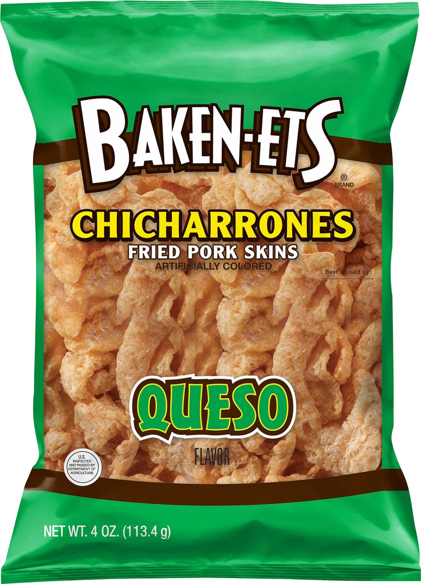 slide 4 of 4, BAKEN-ETS Fried Pork Skins, 4 oz
