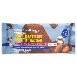 Sweet Nothings Organic Chocolate Peanut Butter Nut Butter Bites - 2 Each