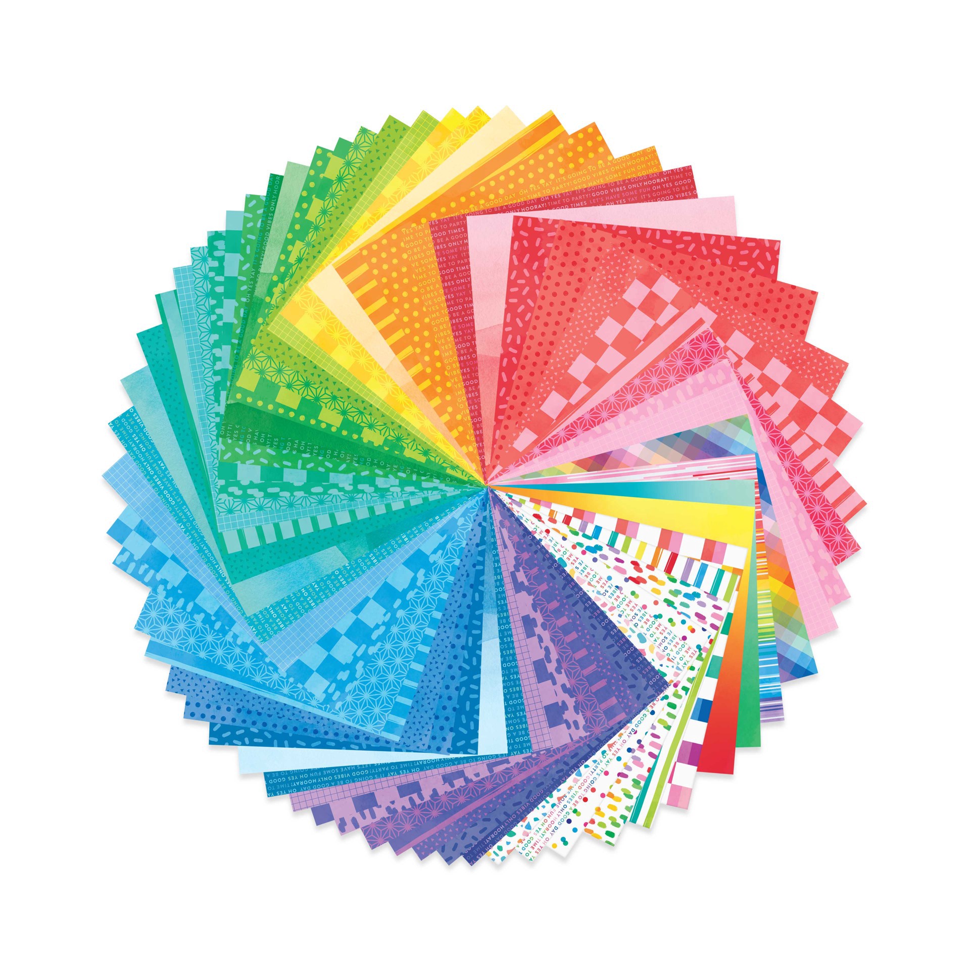 slide 4 of 5, 12" X 12" Bright Rainbow Paper Pad By Recollections, 180 Sheets, 12 in x 12 in