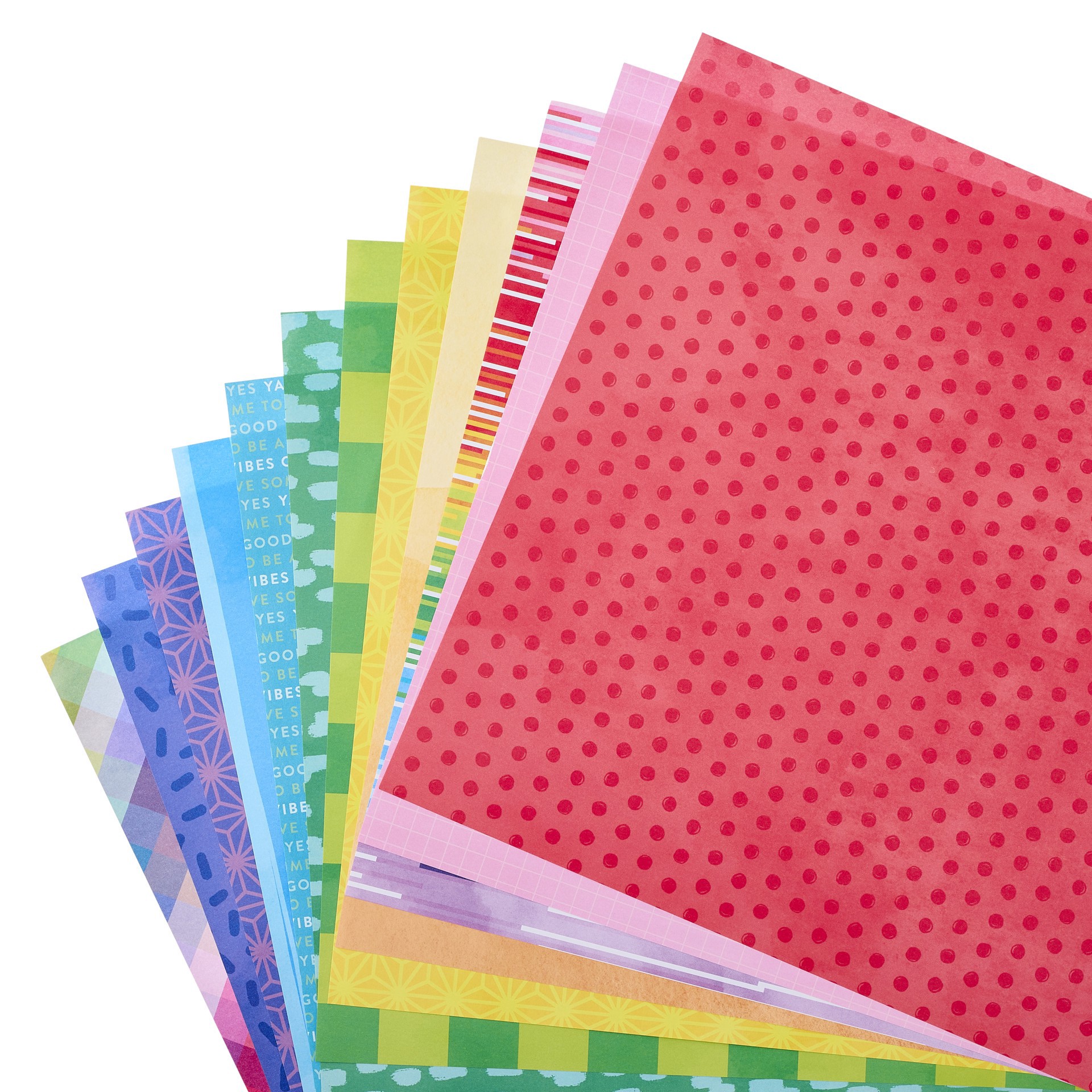 slide 3 of 5, 12" X 12" Bright Rainbow Paper Pad By Recollections, 180 Sheets, 12 in x 12 in