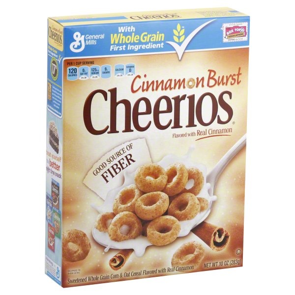 slide 1 of 1, Cheerios General Mills Cinnamon Burst Cereal, 10 oz