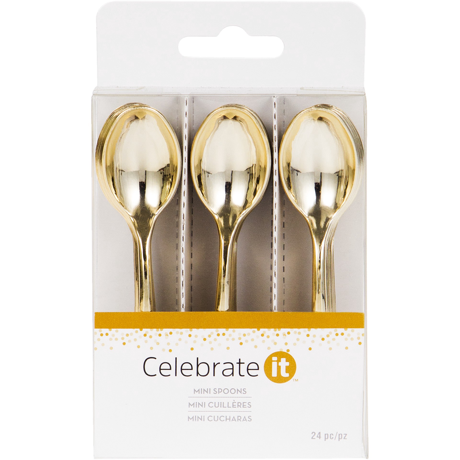 slide 3 of 4, Gold Mini Spoons By Celebrate It, 24ct., 24 ct