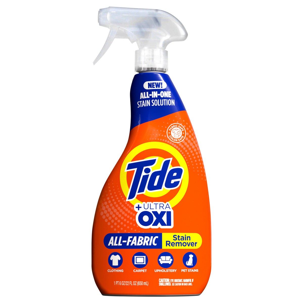 slide 1 of 9, Tide +Ultra Oxi All-Fabric Stain Remover, 22 fl oz