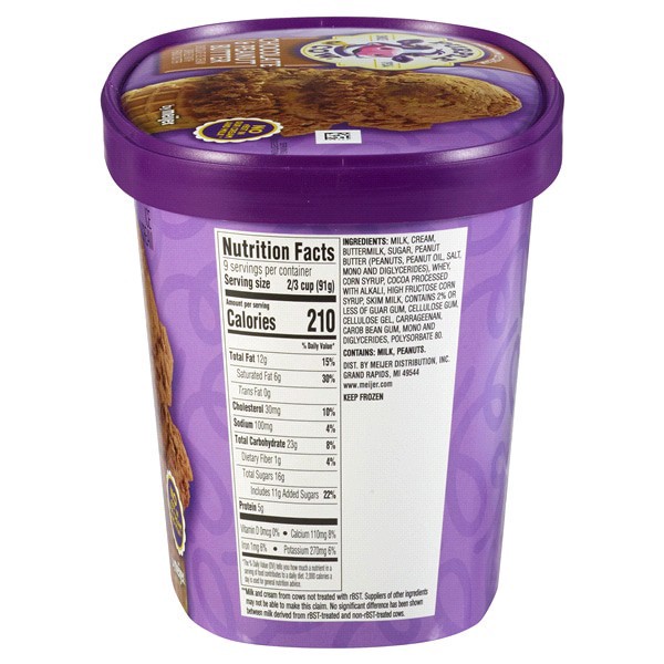 slide 4 of 9, Purple Cow Chocolate & Peanut Butter Ice Cream, 1.5 qt