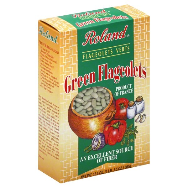 slide 1 of 1, Roland Green Flageolets, 17.6 oz
