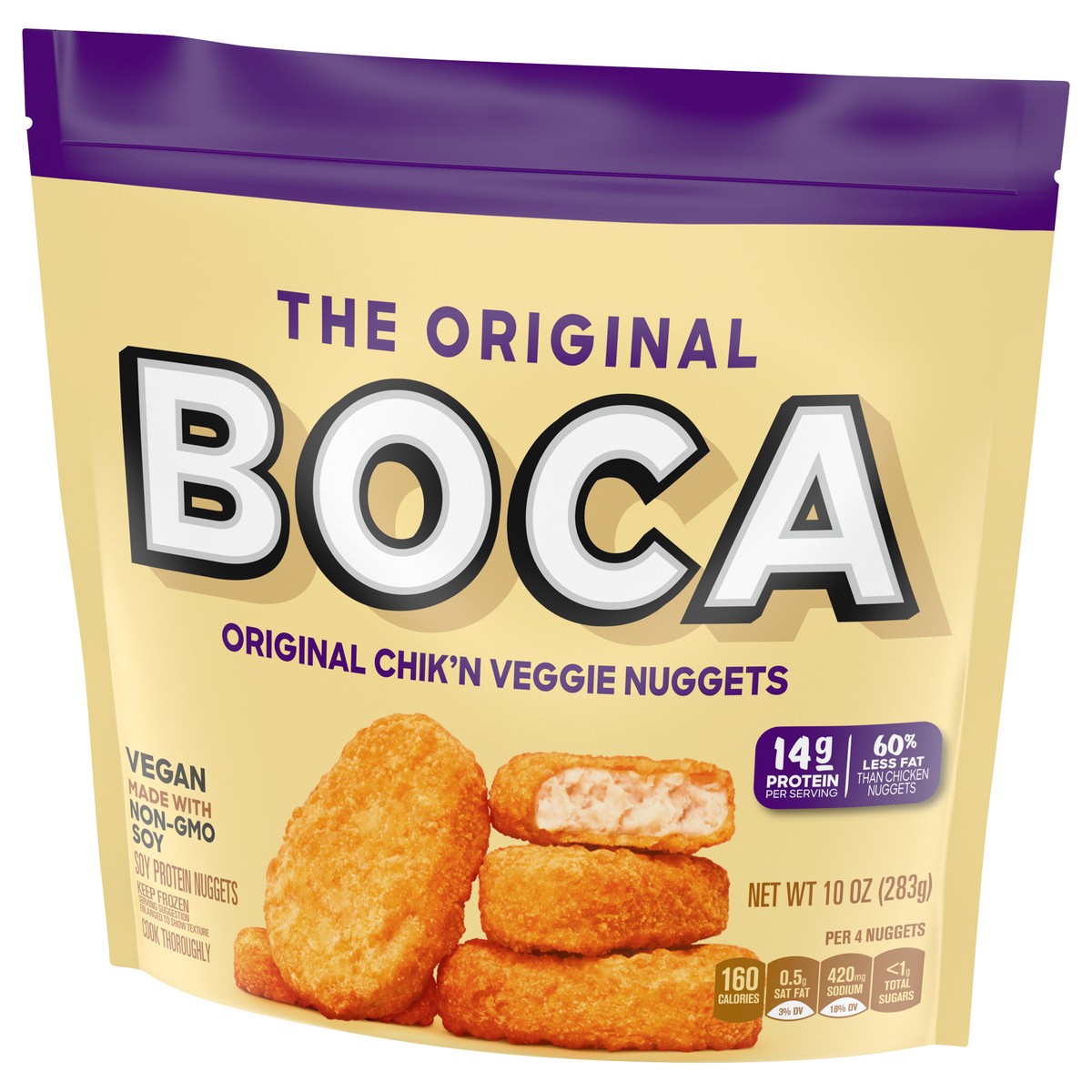 slide 4 of 9, BOCA Original Chik'N Veggie Nuggets 10 oz, 10 oz