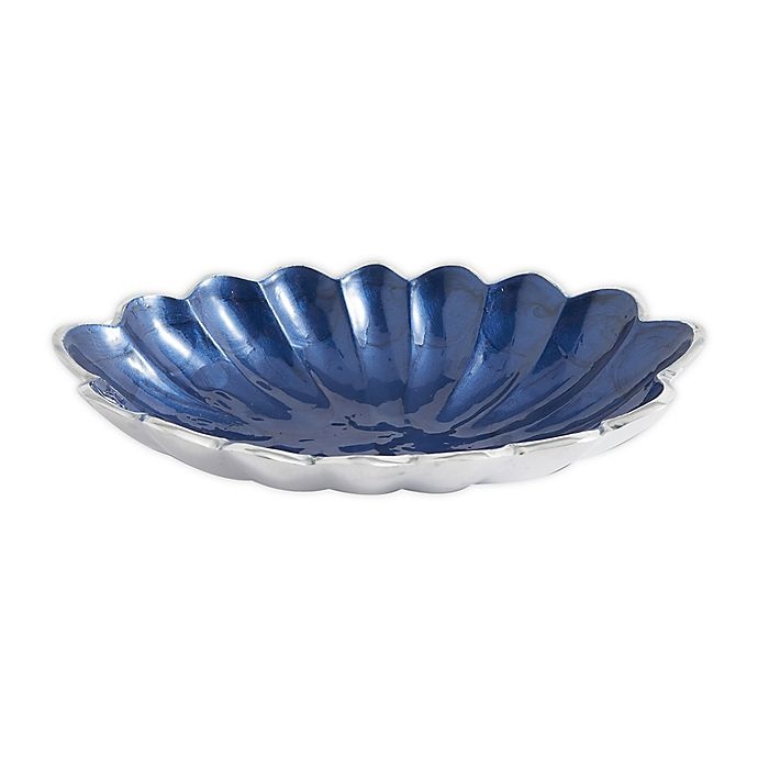 slide 1 of 2, Julia Knight Peony Oval Bowl - Sapphire, 8 in