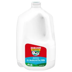 Horizon Organic High Vitamin D 2 Percent Milk, High Vitamin D Reduced Fat Milk, 128 FL OZ Gallon Bottle