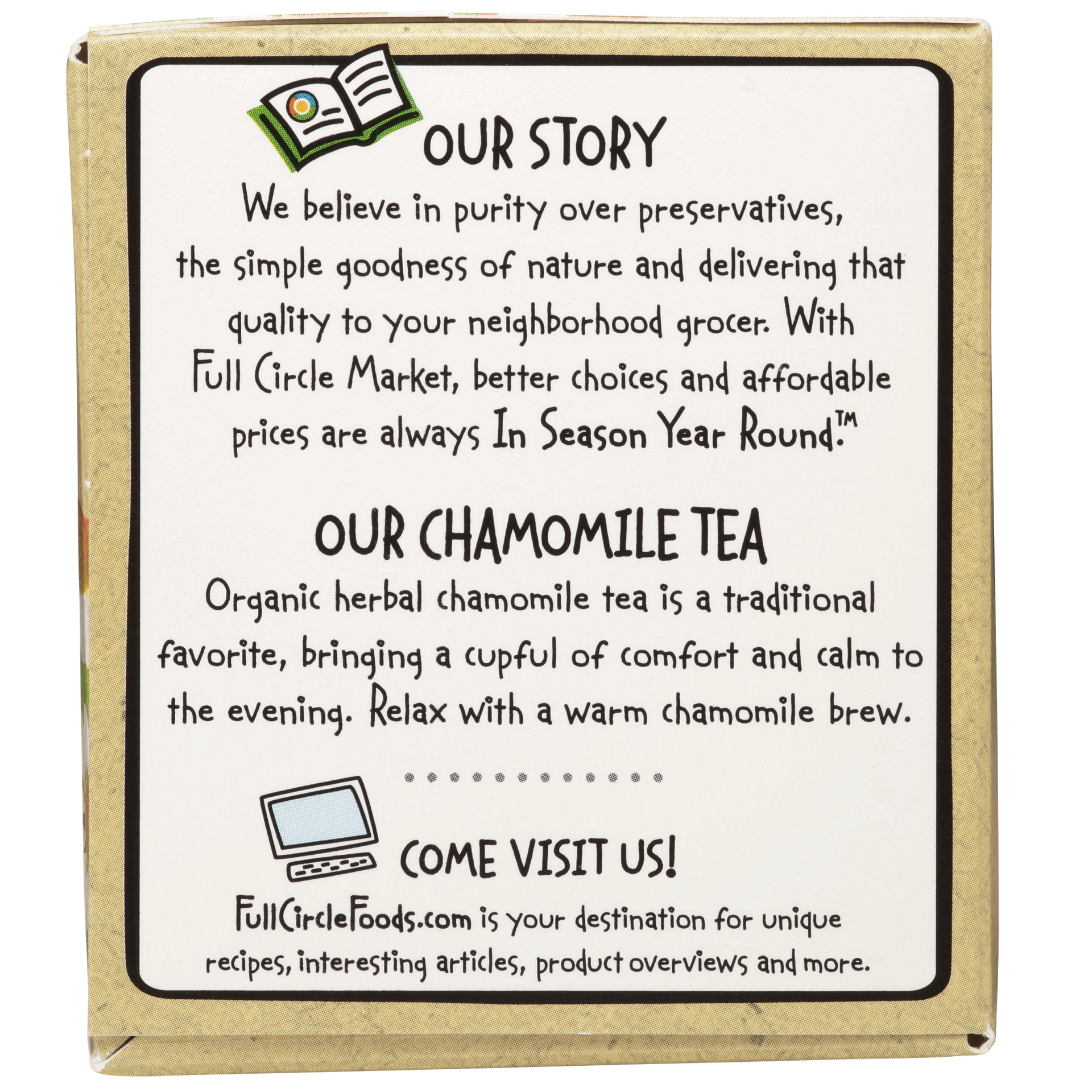 slide 5 of 6, Full Circle Market Organic Chamomile Herbal Tea, 20 ct