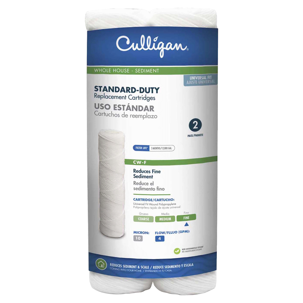 slide 1 of 1, Culligan P5 Premium Whole House Filter for Reduction of Extra Fine Sediment, 2 ct