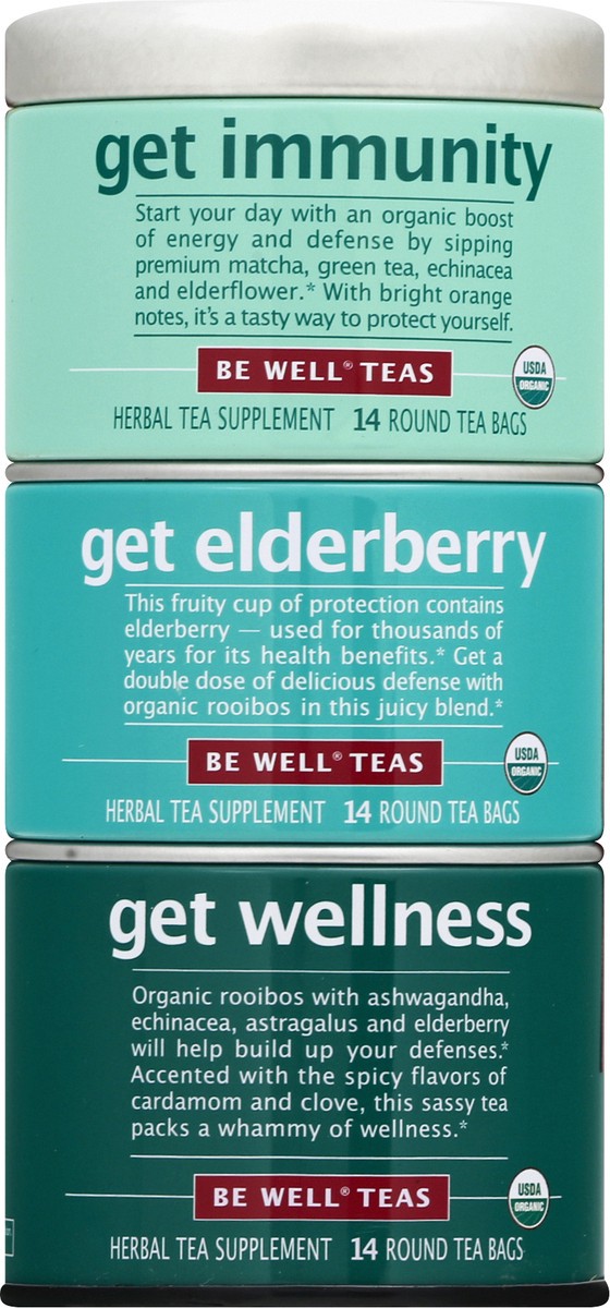 slide 6 of 12, Be Well Teas Be Well Bags Get Immunity/Get Elderberry/Get Wellness Herb Tea - 42 ct, 42 ct