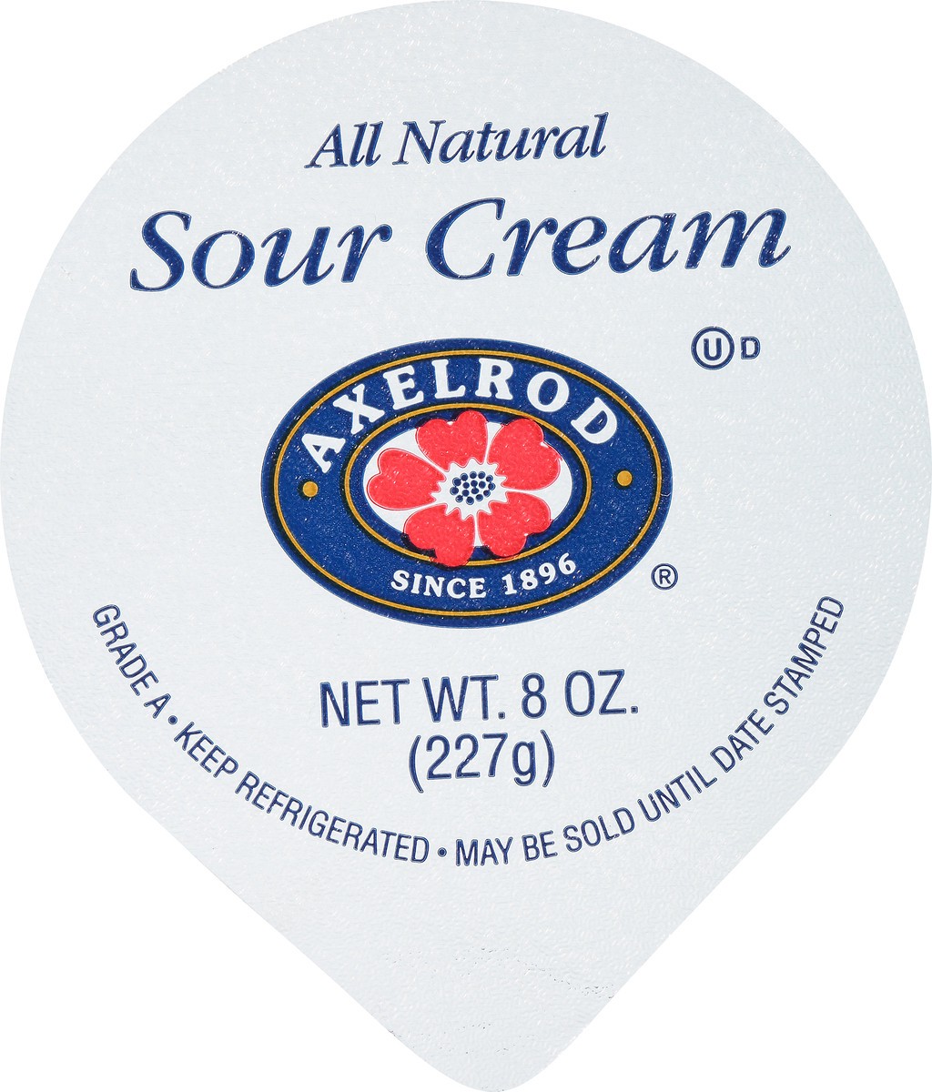 slide 7 of 8, Axelrod Sour Cream, 8 oz, 8 oz