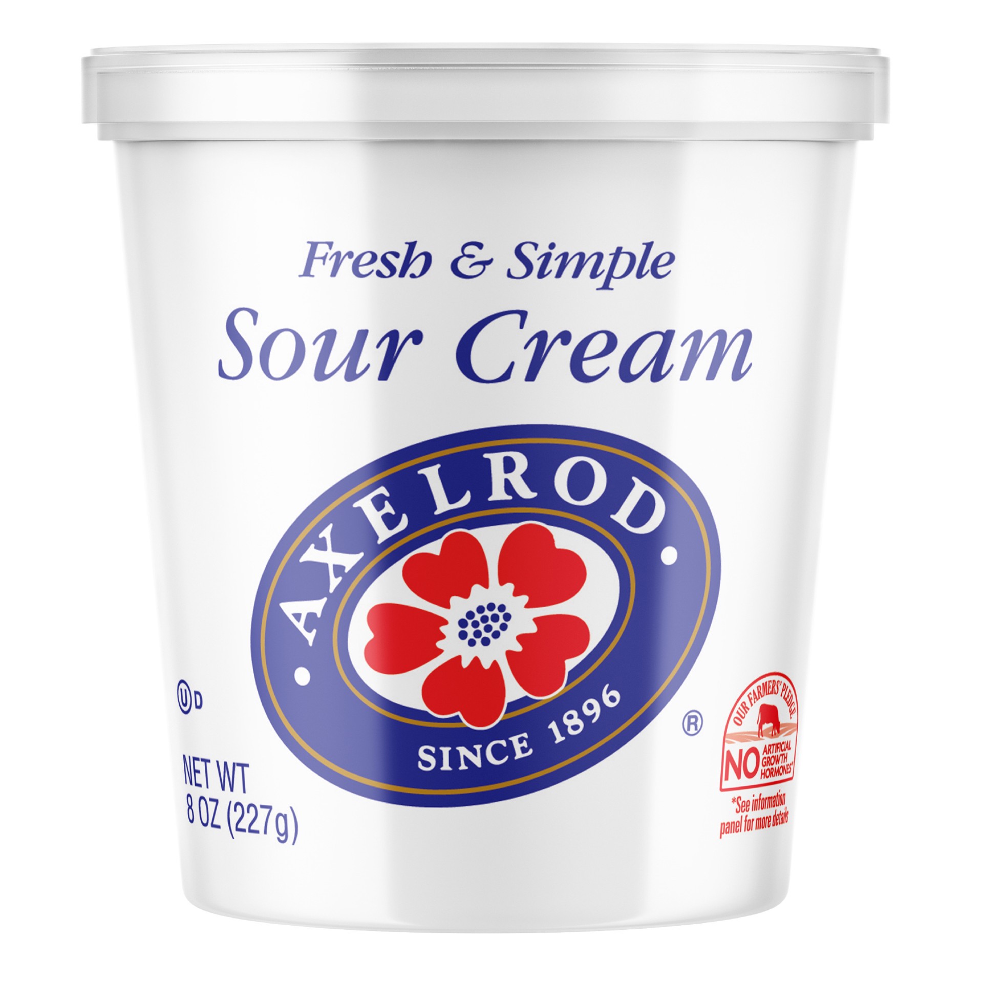 slide 1 of 8, Axelrod Sour Cream, 8 oz, 8 oz