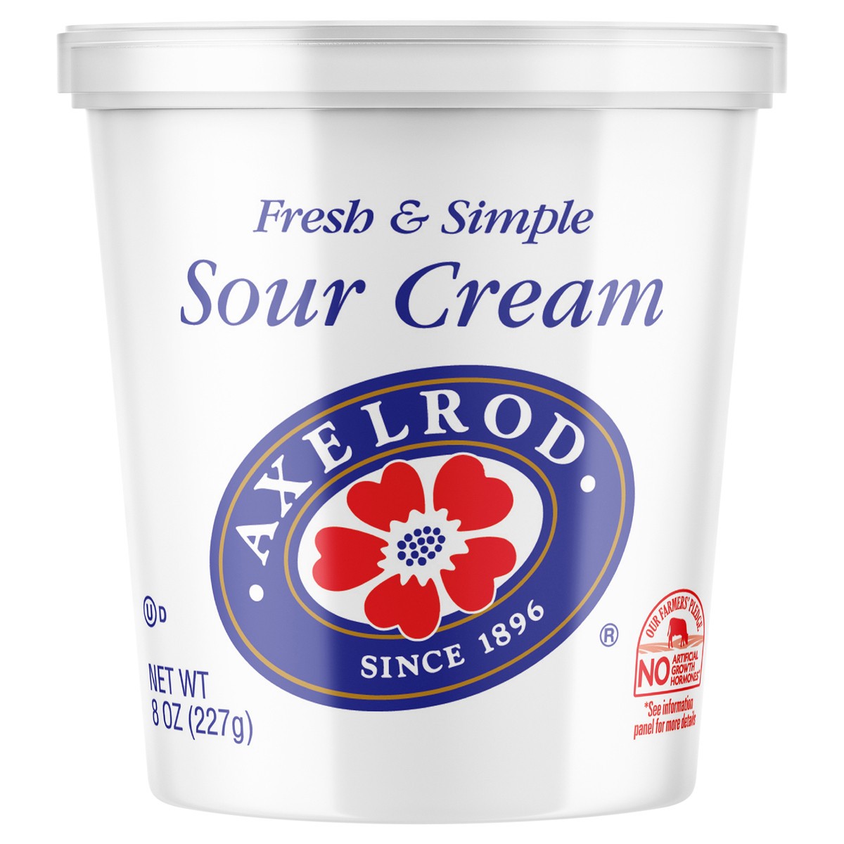slide 1 of 8, Axelrod Sour Cream, 8 oz, 8 oz