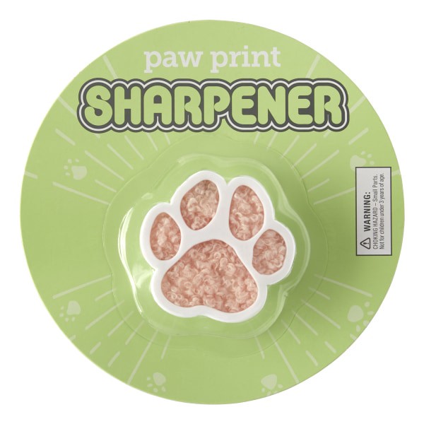 slide 1 of 3, Office Depot Brand Fun Shaped 2-Hole Manual Pencil Sharpener, Paw, 1 ct