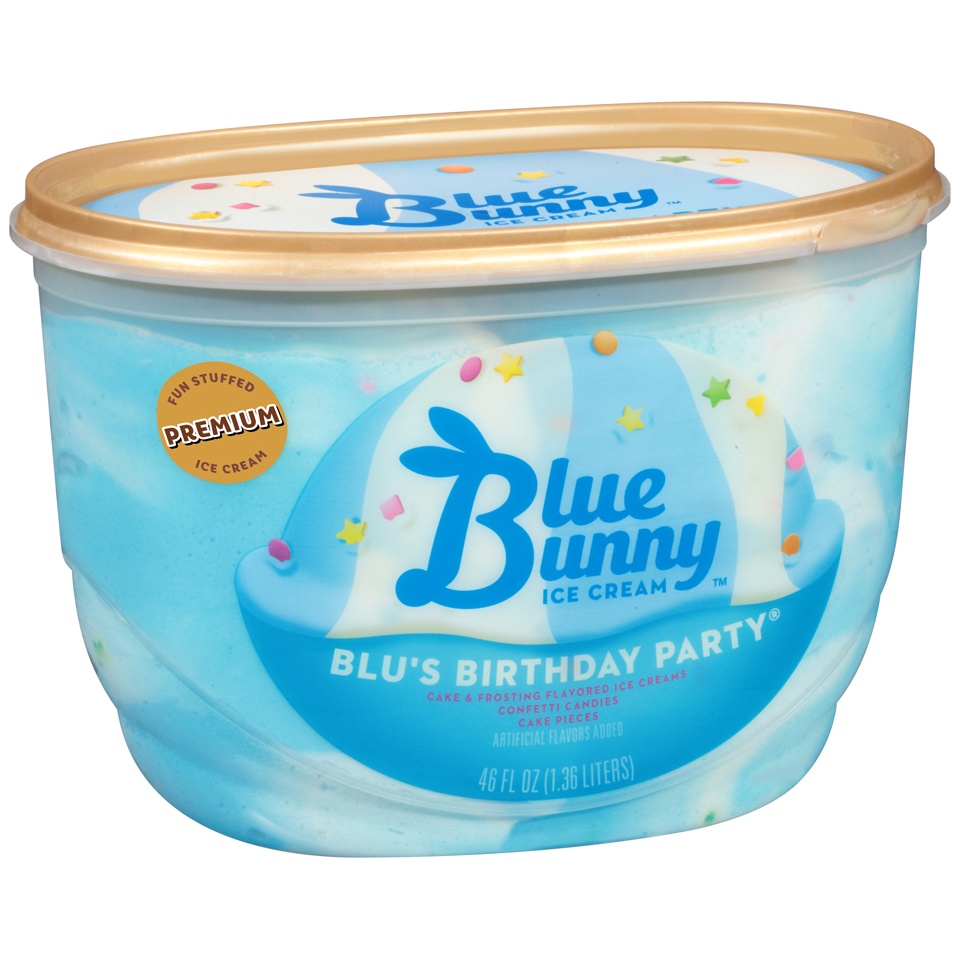 slide 1 of 4, Blue Bunny Premium Birthday Party Ice Cream, 1.75 qt