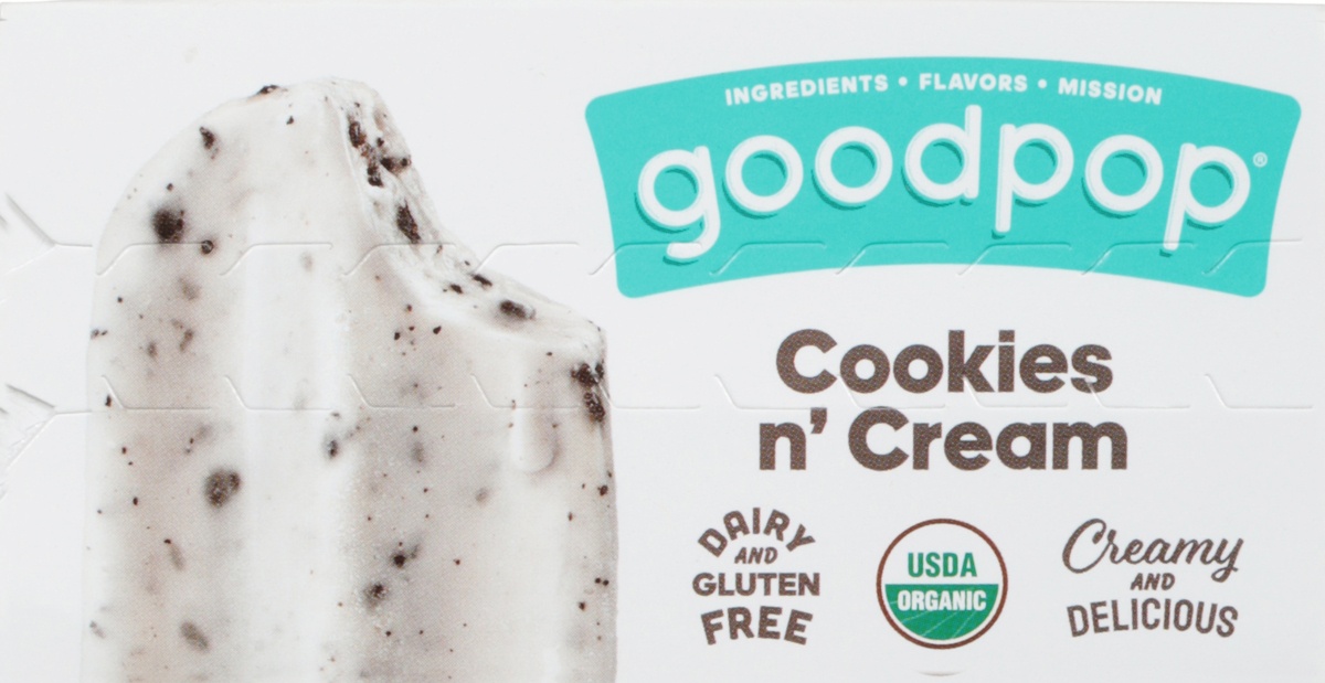 slide 6 of 11, GoodPop Cookies N' Cream Pops, 4 ct