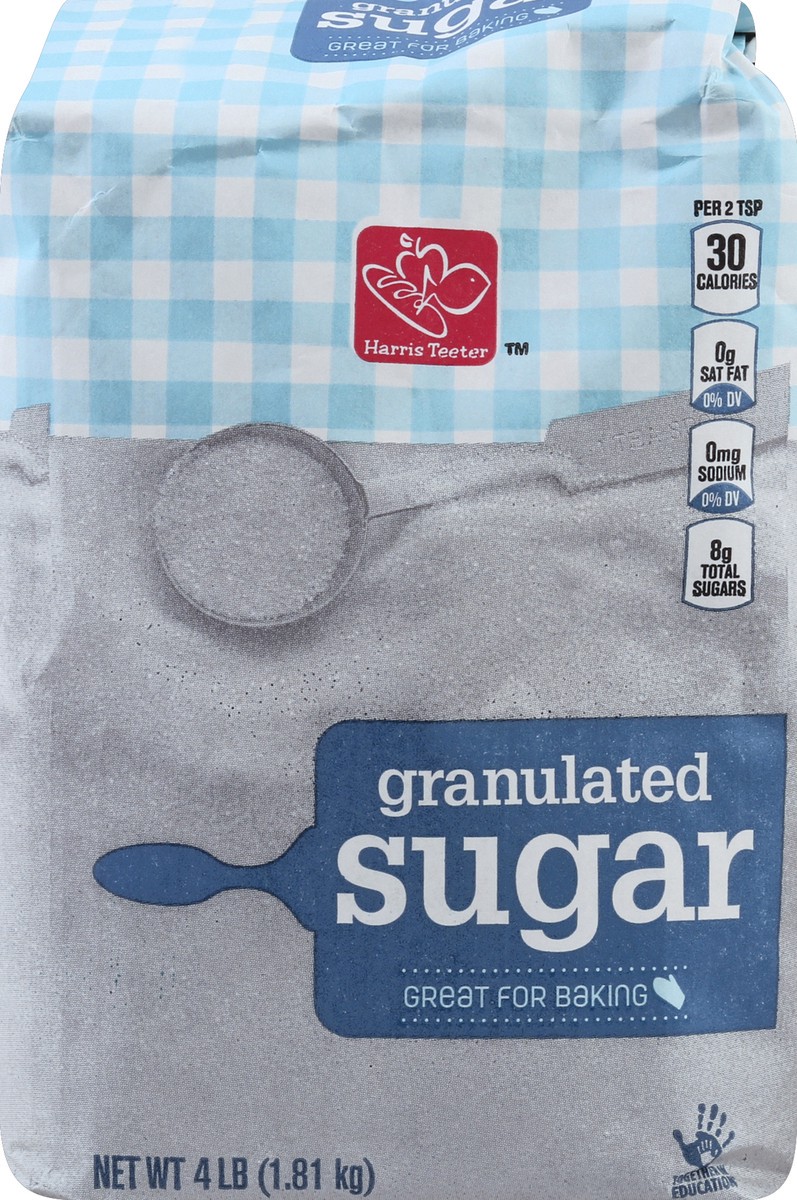 slide 2 of 4, Harris Teeter Granulated Sugar, 4 lb