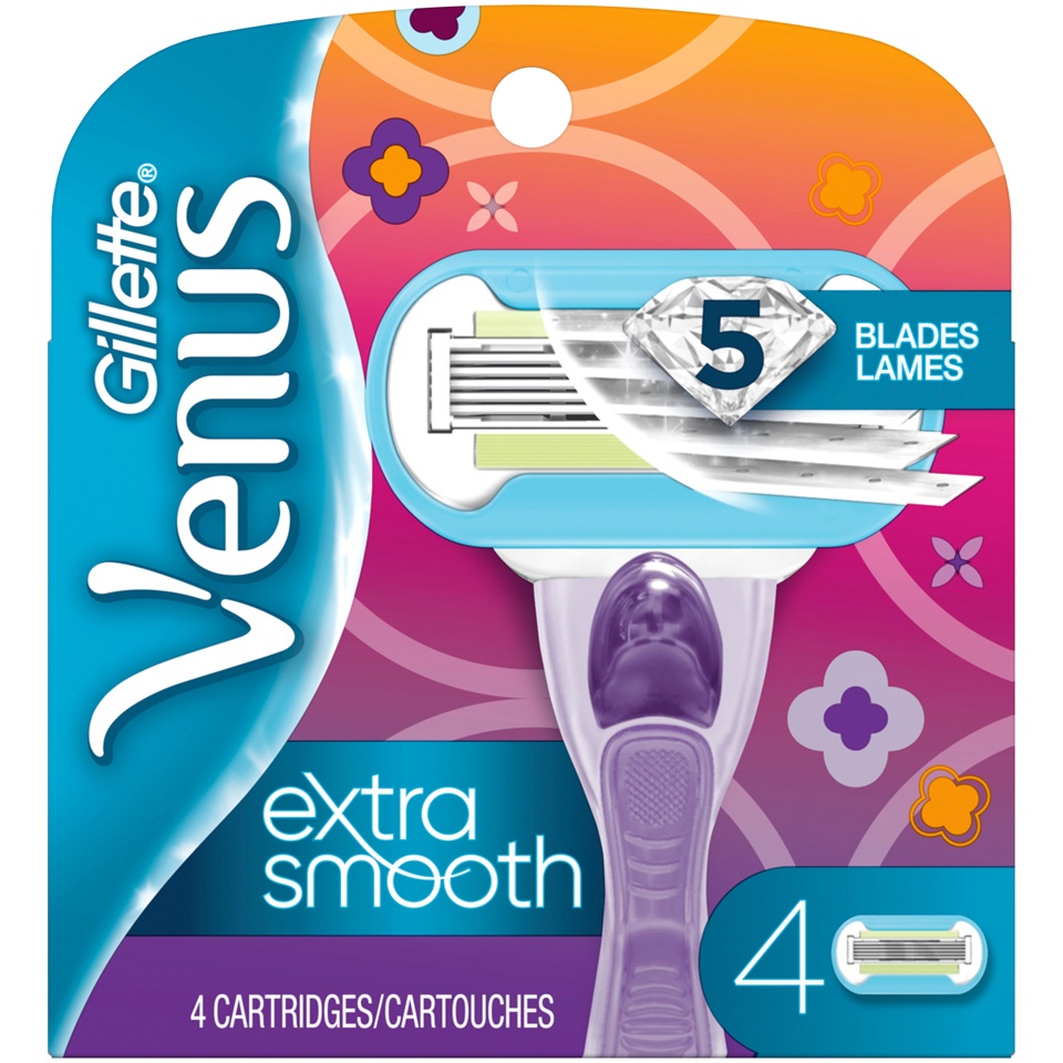 slide 1 of 8, Gillette Venus Embrace Pomegranate Cartridges, 4 ct