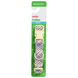 Meijer Dog Collar Adjustable Purple, MD