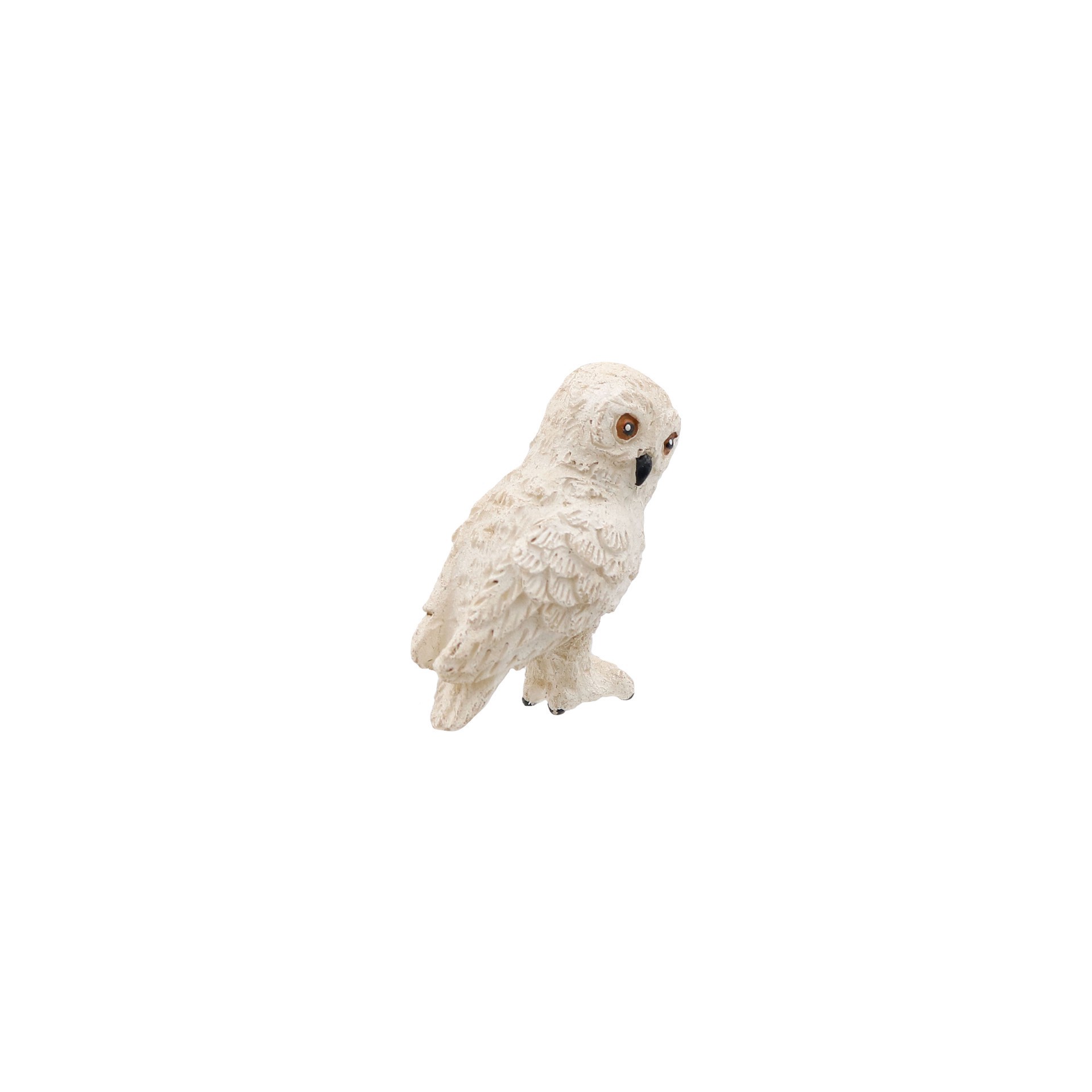 slide 3 of 4, Mini White Owl By Ashland, 1.6 in x 1.2 in
