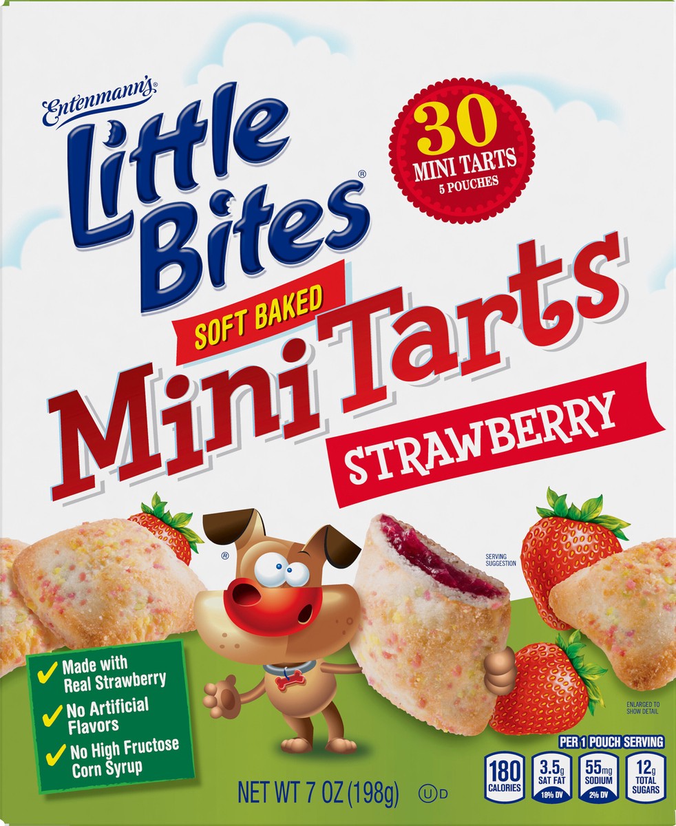 slide 3 of 12, ENTENMANNS Entenmann''s Little Bites Strawberry Soft Baked Mini Tarts, 5ct., 7 oz., 5 ct; 7 oz