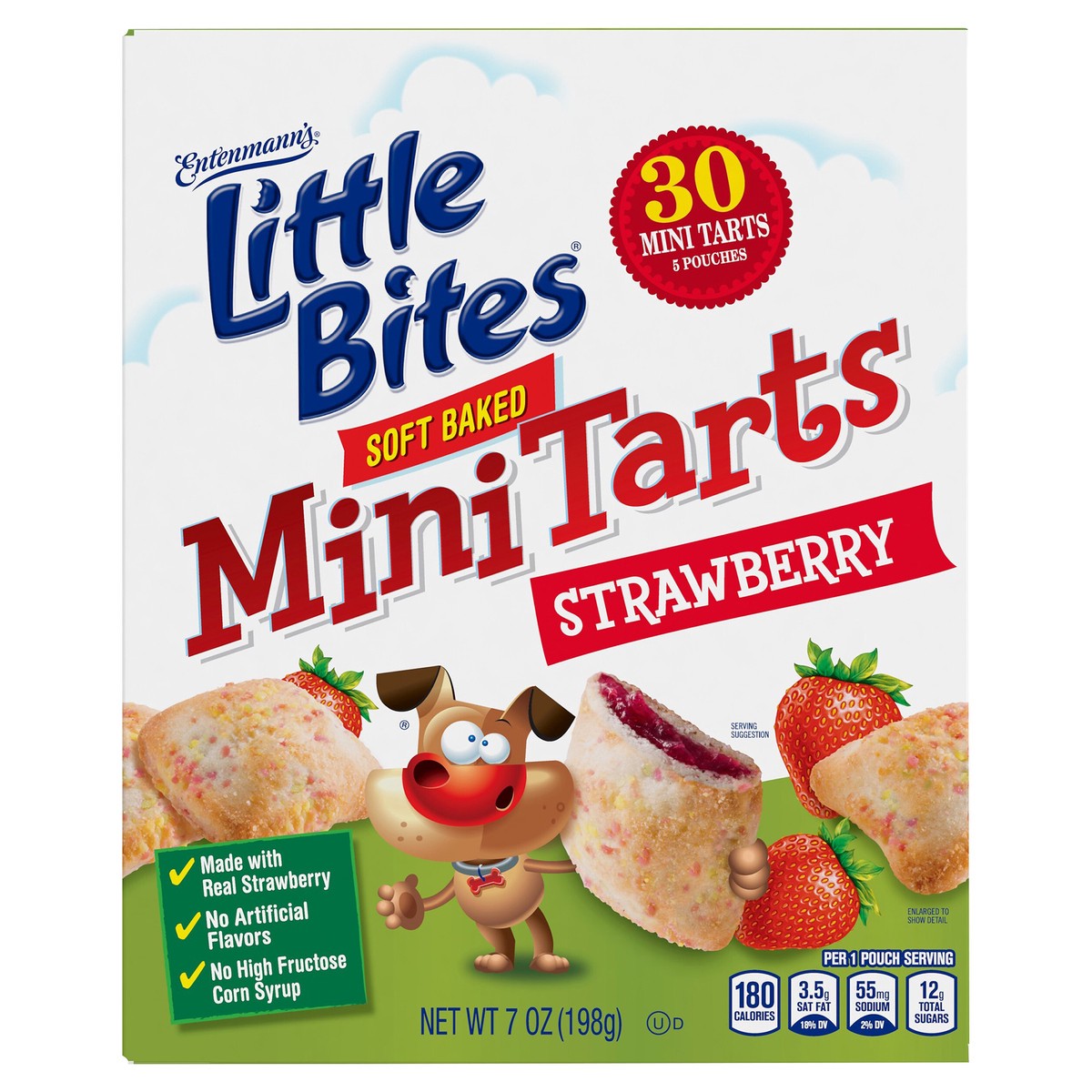 slide 11 of 12, ENTENMANNS Entenmann''s Little Bites Strawberry Soft Baked Mini Tarts, 5ct., 7 oz., 5 ct; 7 oz