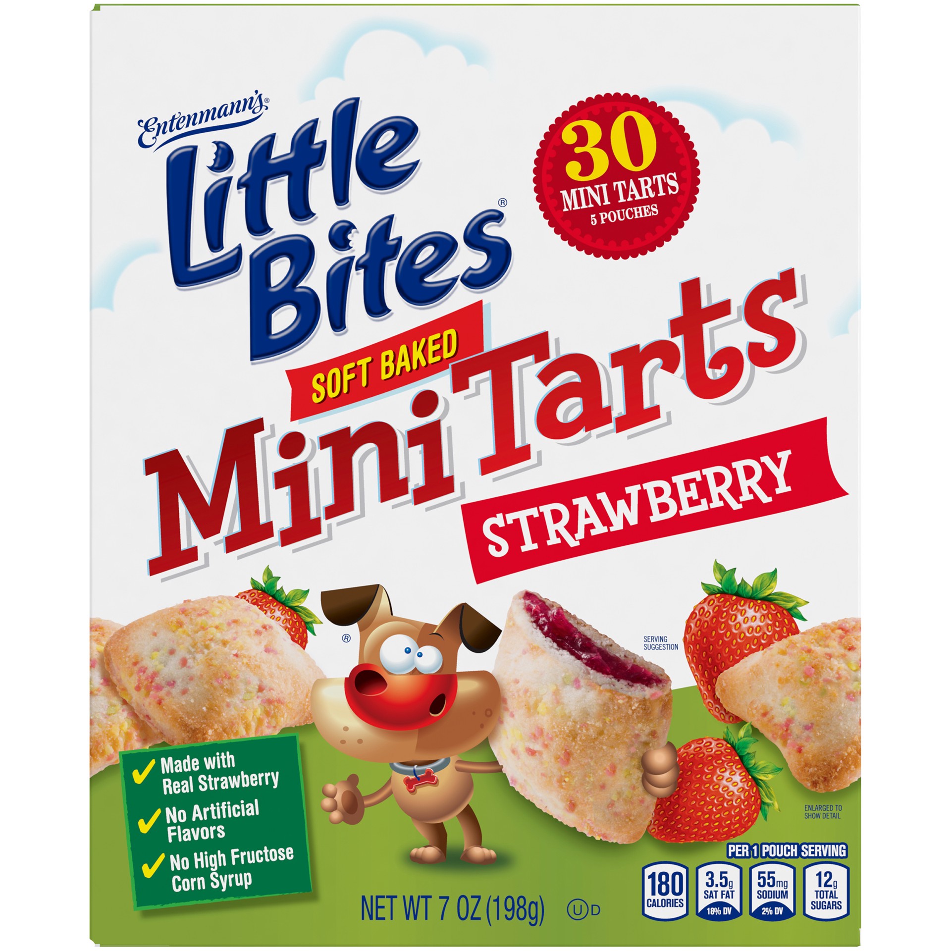 slide 1 of 12, ENTENMANNS Entenmann''s Little Bites Strawberry Soft Baked Mini Tarts, 5ct., 7 oz., 5 ct; 7 oz