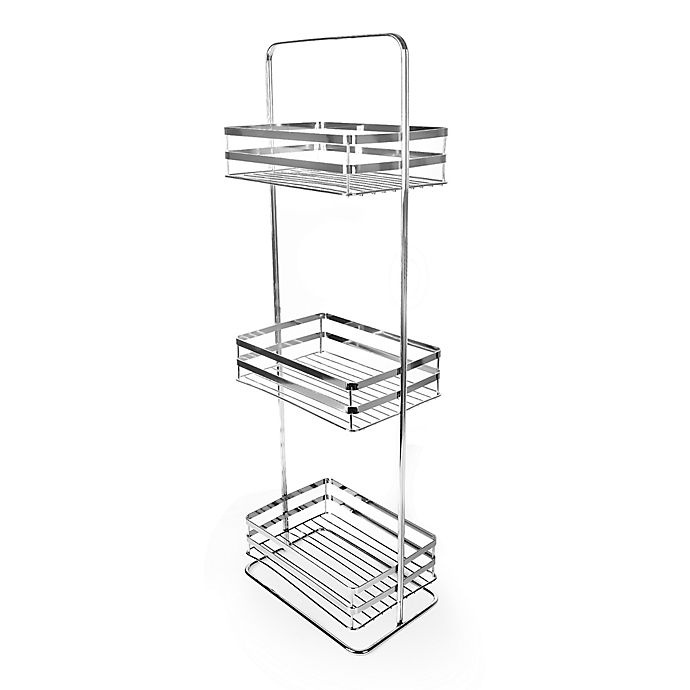 slide 1 of 3, SALT 3-Tier Spa Tower - Chrome, 1 ct