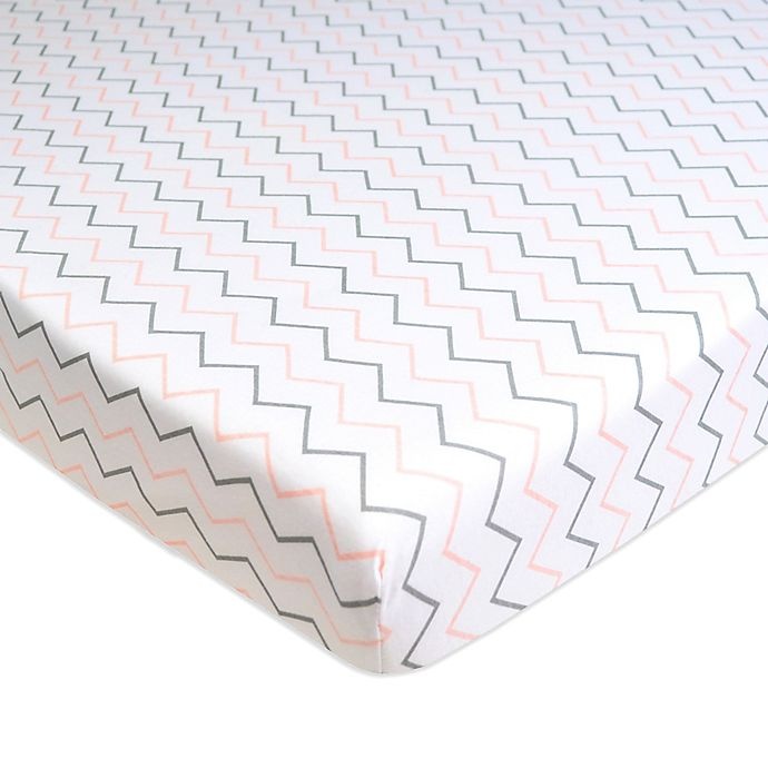 slide 3 of 3, TL Care Cotton Jersey Fitted Mini-Crib Sheets - Pink, 2 ct