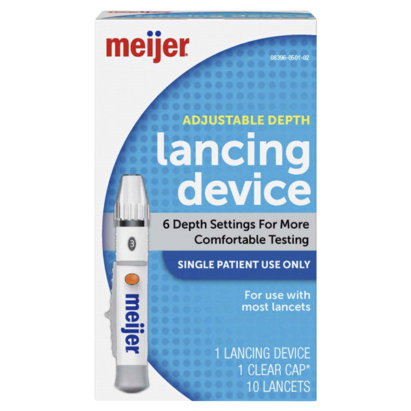slide 1 of 1, Meijer Lancing Device, 10 ct