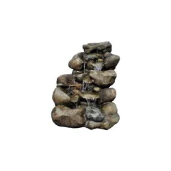 Hd Designs Outdoors River Rock Fountain