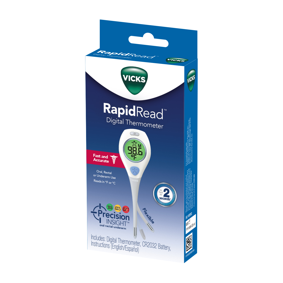 slide 1 of 13, Vicks RapidRead Digital Thermometer 1 ea, 1 ct