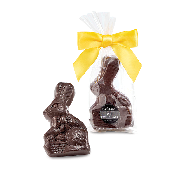 slide 1 of 1, Abdallah Candies Easter Dark Chocolate Rabbit - Flatback, 1.75 oz