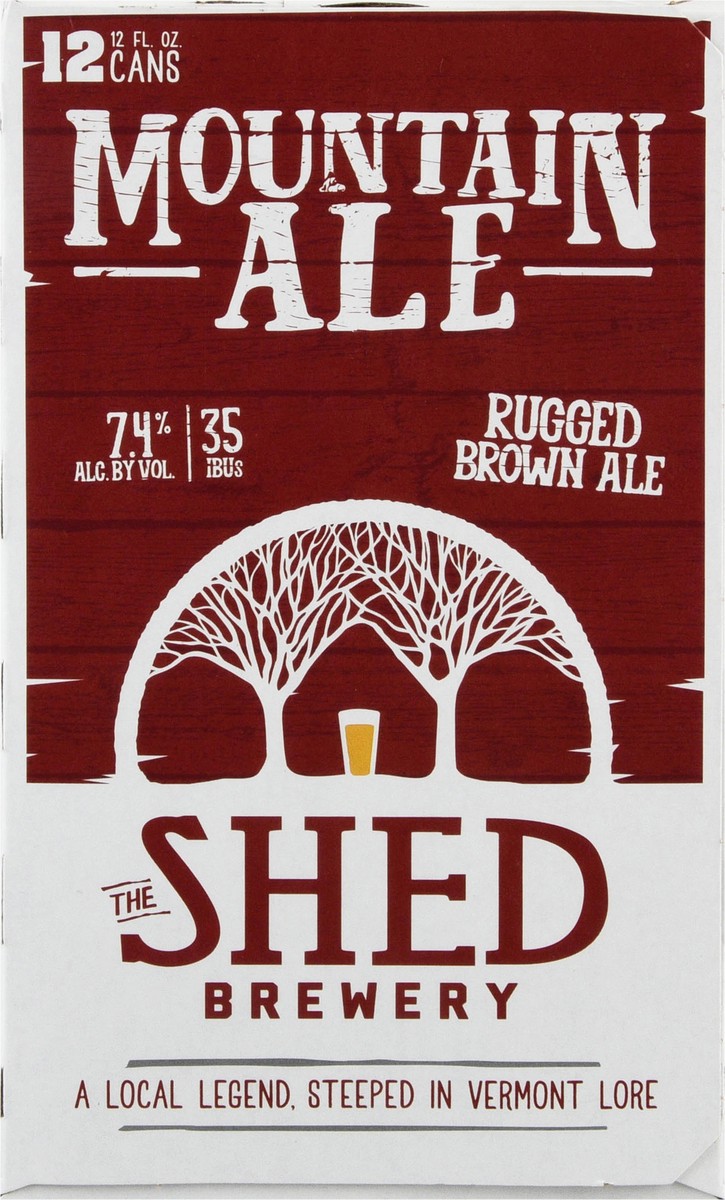slide 11 of 13, The Shed Brewery Mountain Ale Beer 12 - 12 fl oz Cans, 12 ct