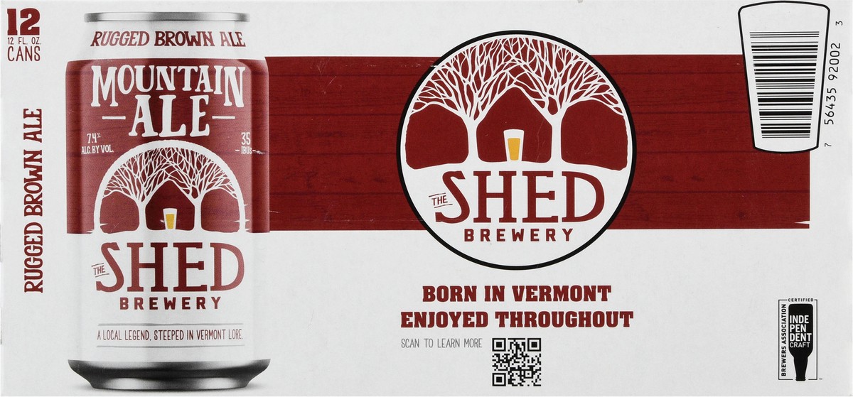 slide 13 of 13, The Shed Brewery Mountain Ale Beer 12 - 12 fl oz Cans, 12 ct