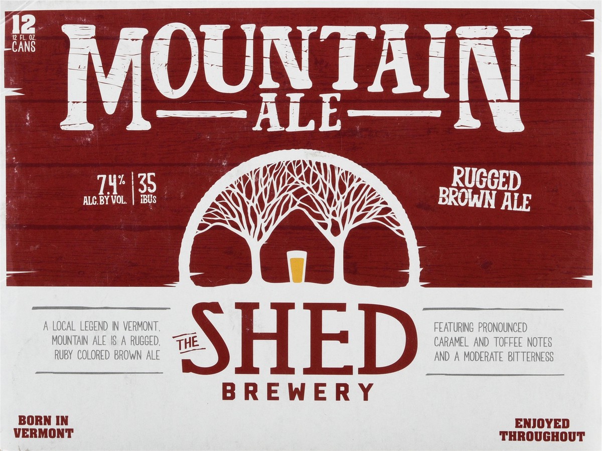 slide 12 of 13, The Shed Brewery Mountain Ale Beer 12 - 12 fl oz Cans, 12 ct